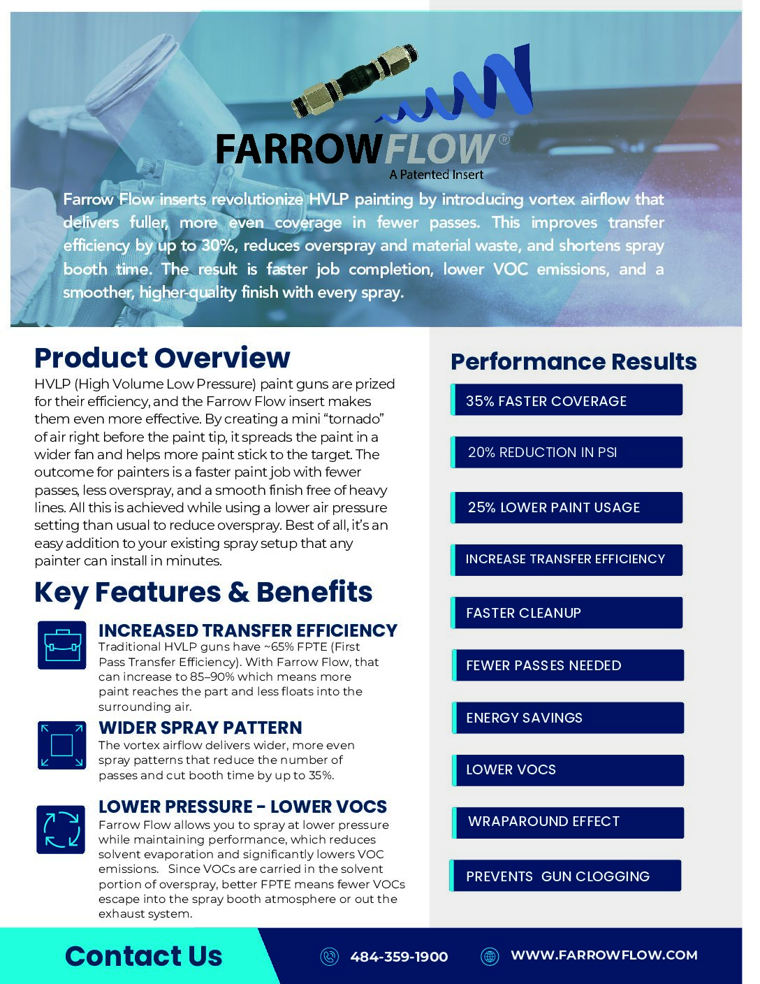 Farrow Flow® Insert for HVLP Paint & Blast Cabinets - Image 4